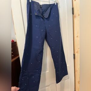 J. Crew navy rhinestone Trousers